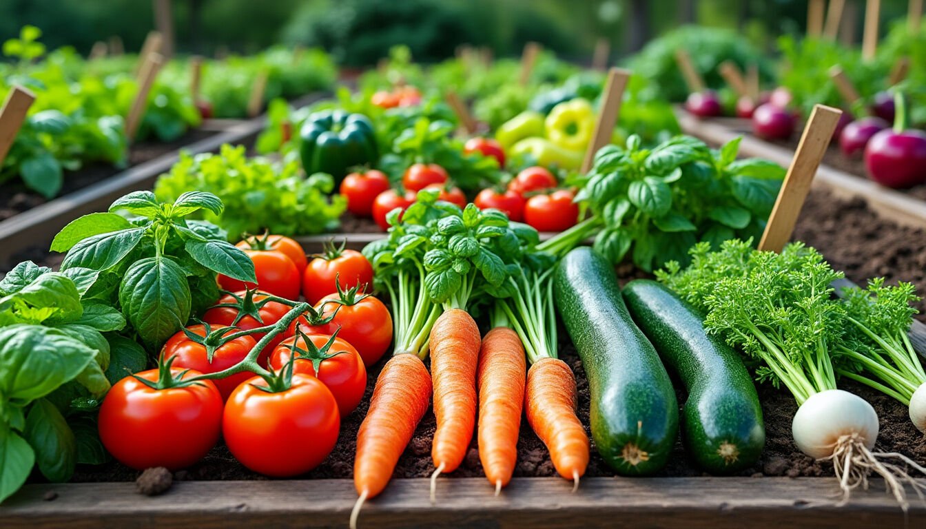 Découvrez notre tableau PDF des associations de légumes au potager : optimisez vos cultures en associant intelligemment vos plantations pour favoriser la croissance et la santé de vos légumes. Téléchargement gratuit !