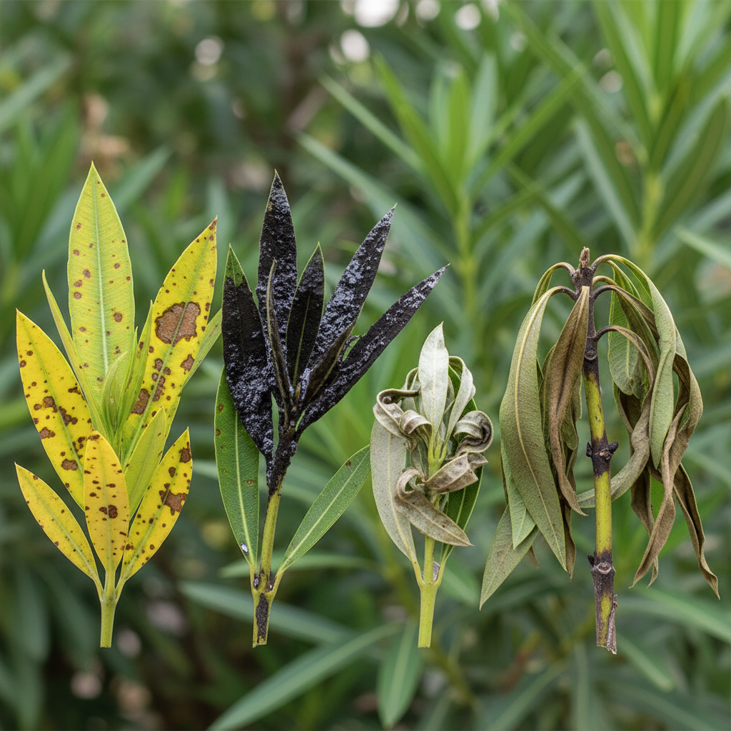 découvrez comment identifier les maladies du laurier rose grâce à des photos explicatives et des conseils pratiques pour préserver la santé de vos plantes.