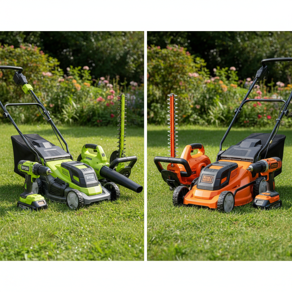 découvrez notre comparatif détaillé entre ryobi et black&decker pour choisir les meilleurs outils de jardinage électriques adaptés à vos besoins.